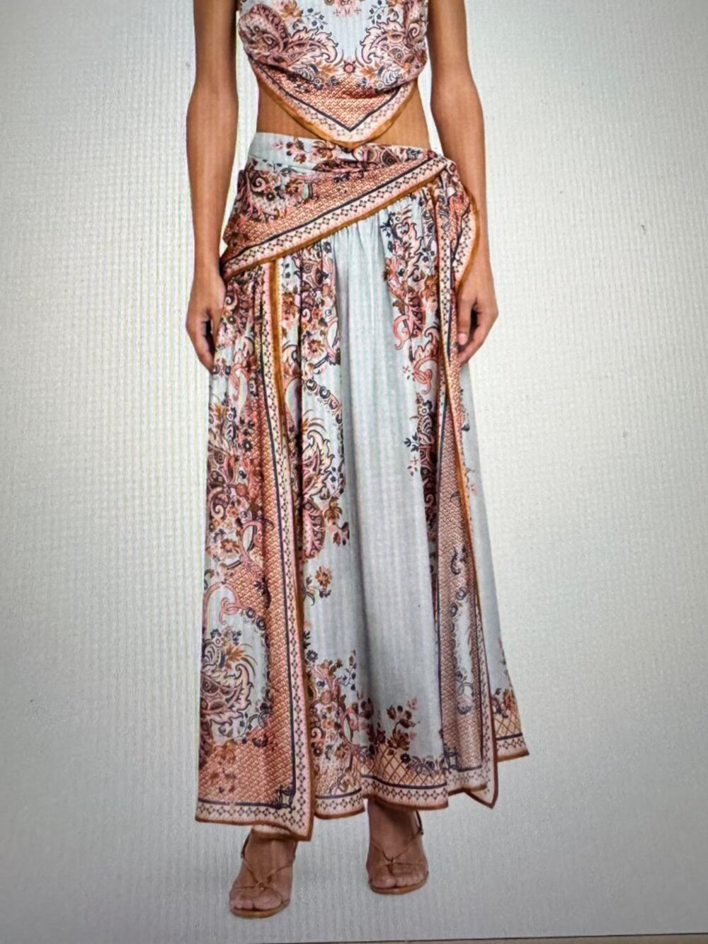 Zimmermann Aster Scarf Midi Skirt